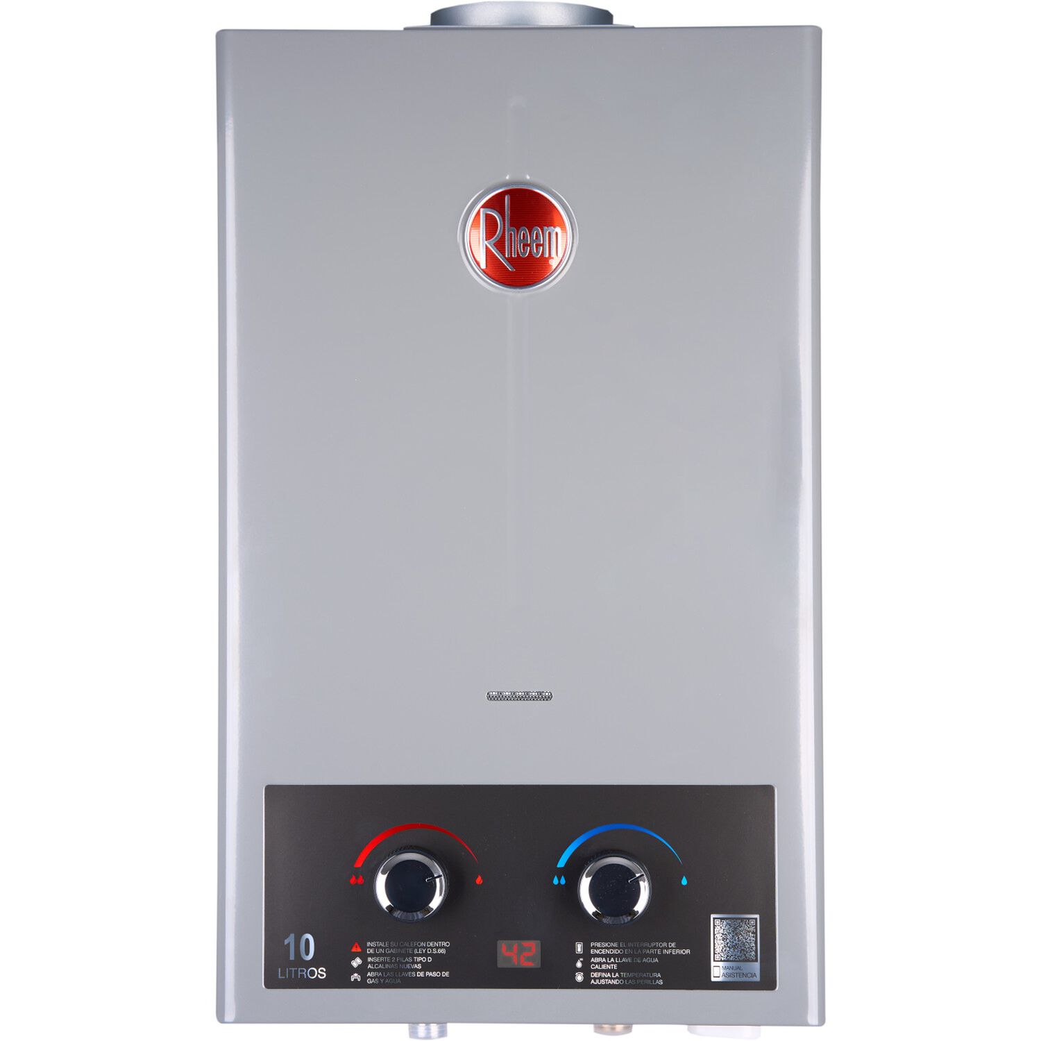Calefont 10 Litros Gas Natural Tiro Natural Rheem image number 0.0