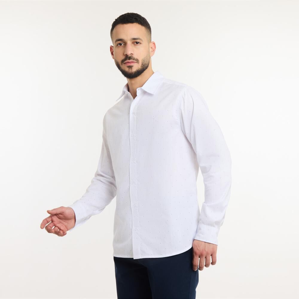 Camisa Lisa Manga Larga Hombre Az Black image number 2.0