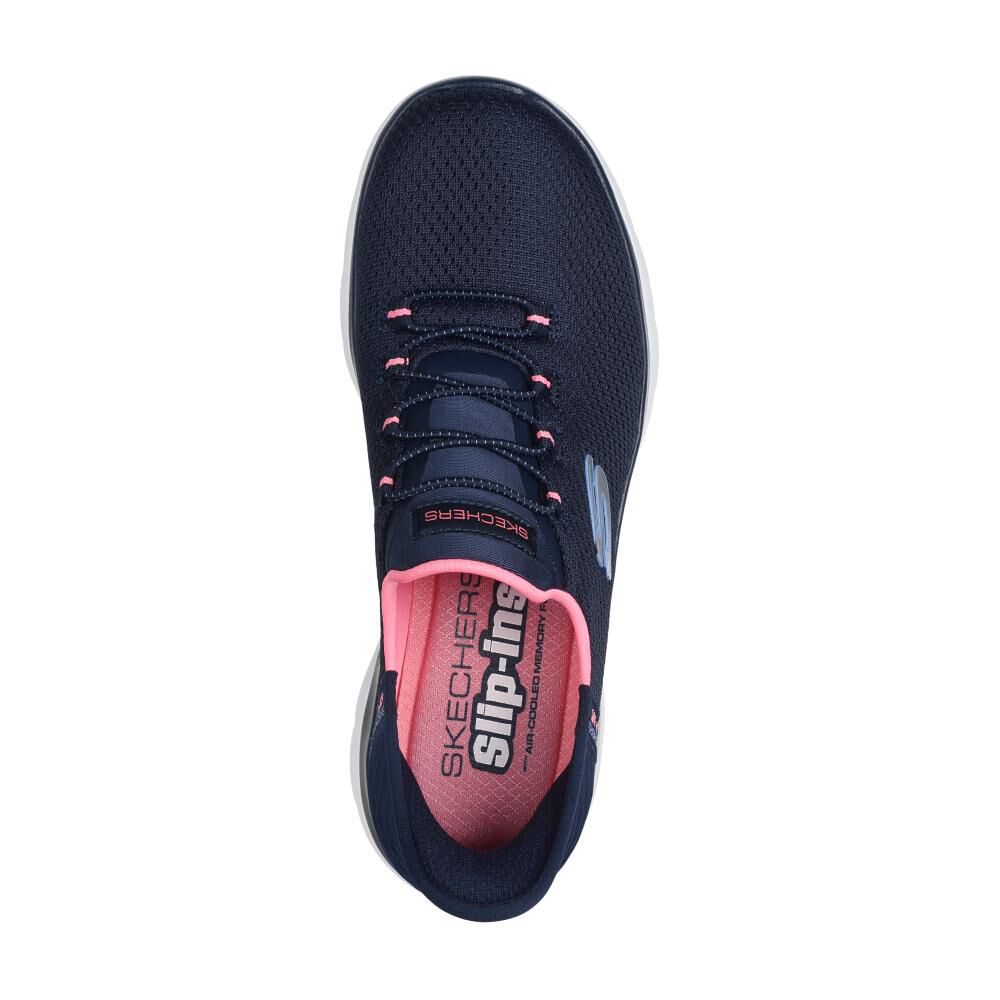 Zapatilla Urbana Mujer Skechers Summits-diamond Dream Azul image number 4.0