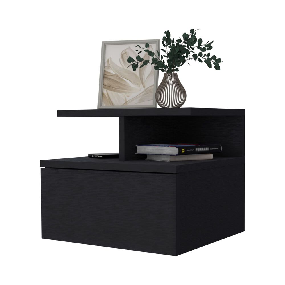 Velador Flotante 1 Caj&oacute;n Fm-007n - Negro image number 2.0