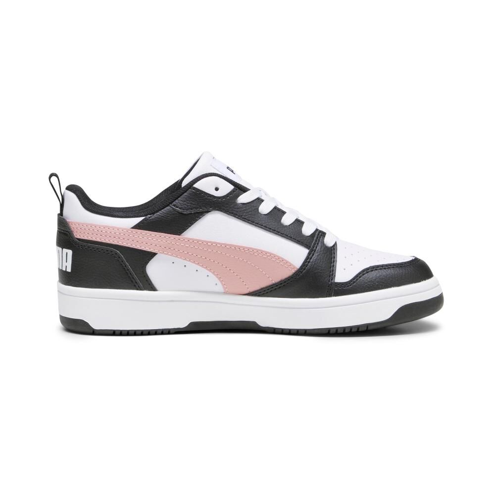 Zapatilla Urbana Mujer Puma Rebound V6 Low Negro/blanco image number 7.0