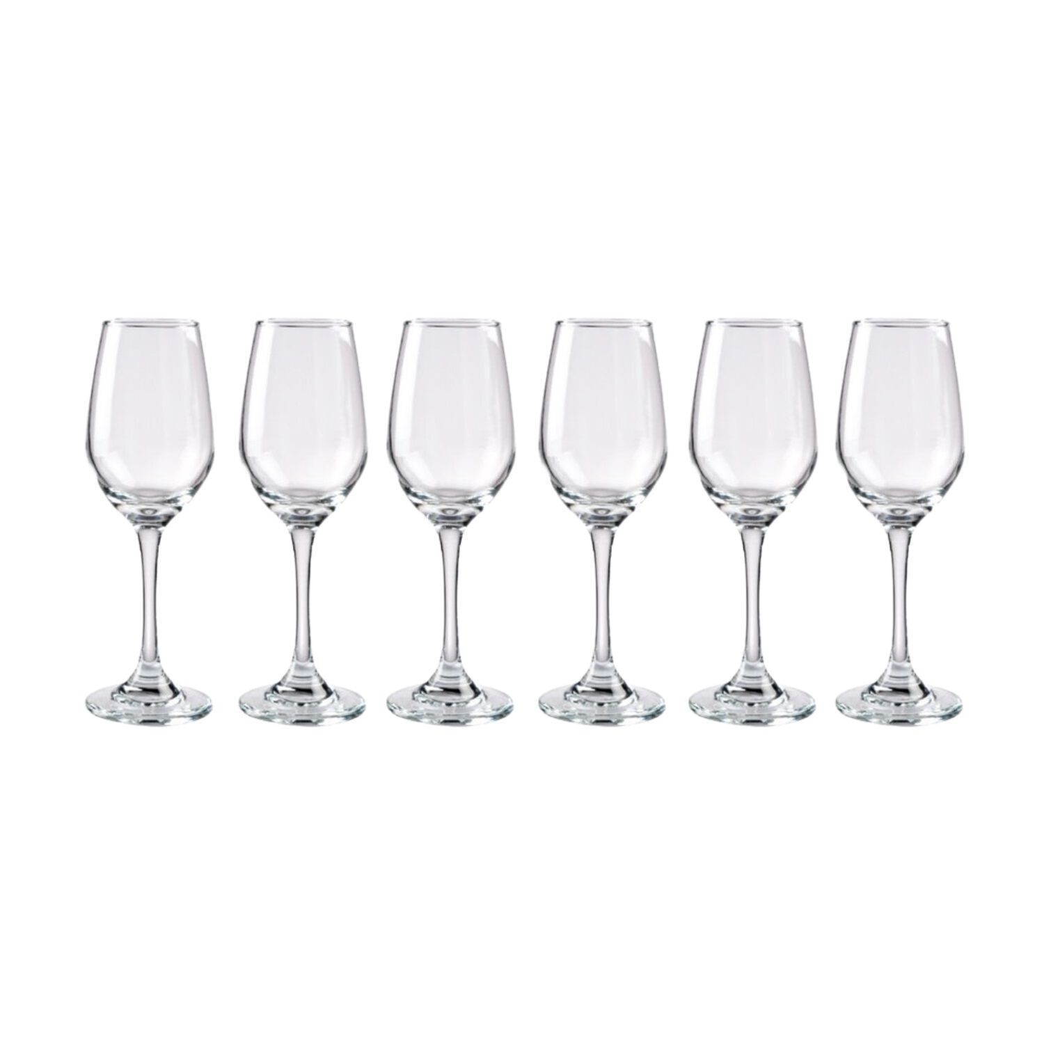 Set 6 Copas Brunello Flute Cristar 237cc Tragos Celebracion image number 2.0