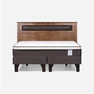 Cama Europea Rosen New Style 4 Plus / King / Base Dividida + Respaldo Ferrara
