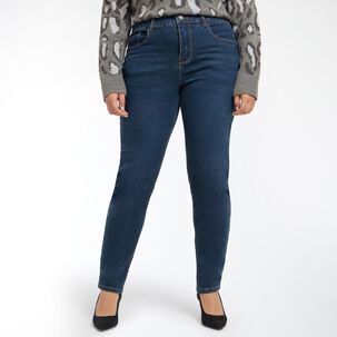 Jeans Talla Grande Tiro Alto Recto Mujer Sexy Large