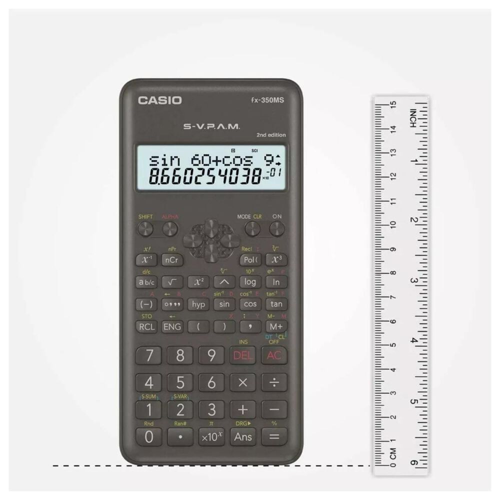 Calculadora Cientifica 240 Funciones Negro Fx-350ms image number 1.0