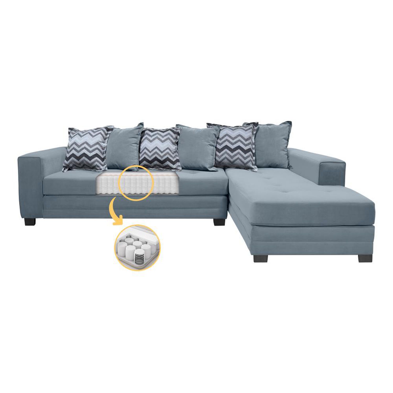 Sof&aacute; Seccional Living Factory New Venecia / 4 Cuerpos image number 2.0