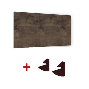 Repisa Flotante 90x30cm Mdp + 2 Soportes Caf&eacute; Kpc90x30x1,5uv Brasforma