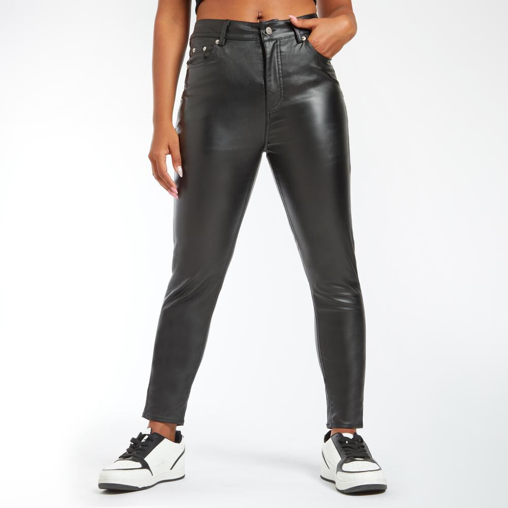Pantalón Pu Moda Regular Relax Mujer Rolly Go image number 0.0