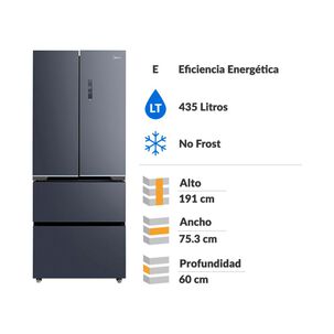 Refrigerador French Door Midea MDRF601FGE70 / No Frost / 435 Litros /