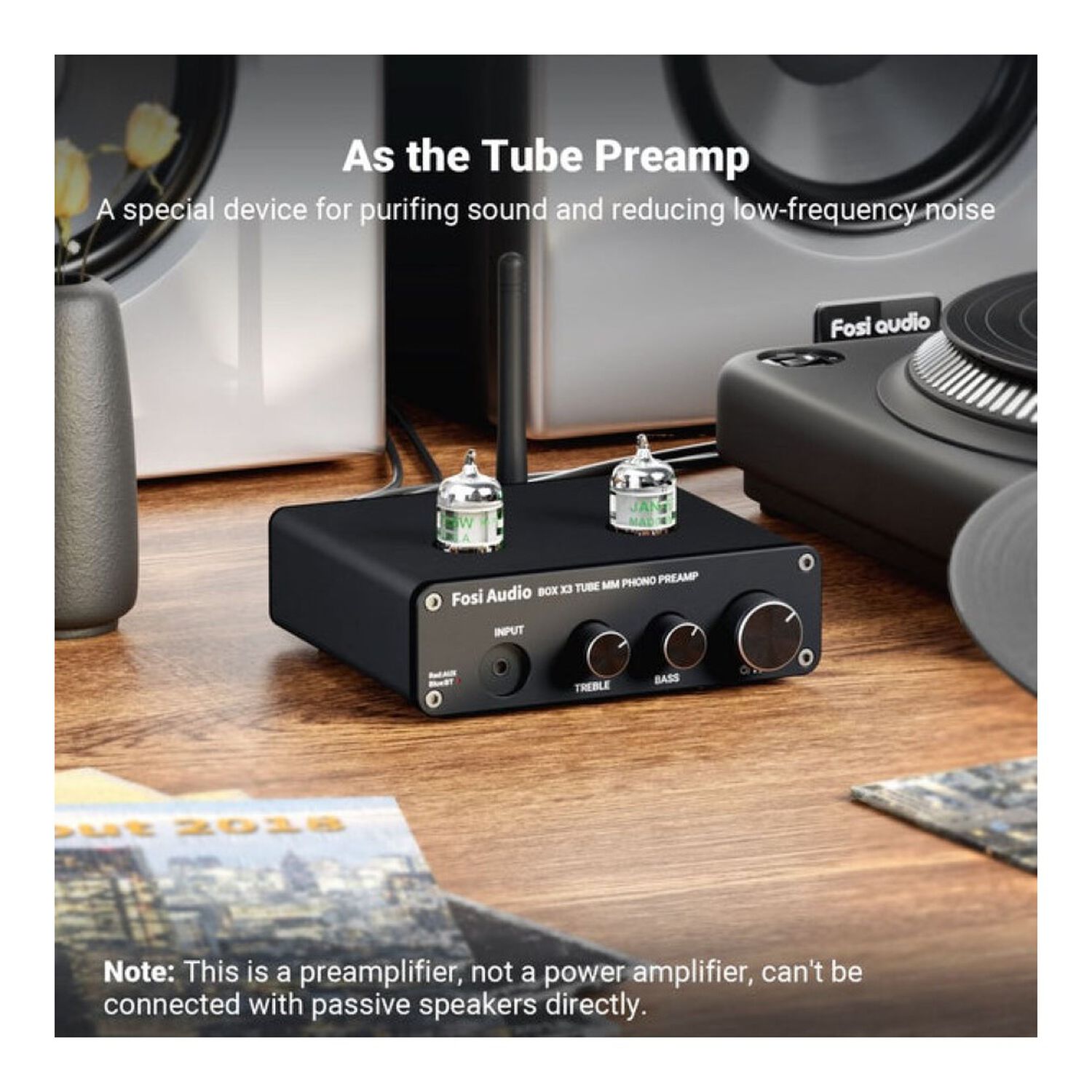 Preamplificador Bluetooth Para Tornamesas Fosi Audio Box X3 image number 1.0