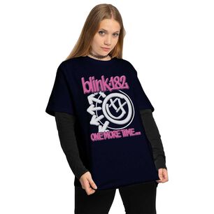 Polera Blink 182 One More Time Relieve Fucsia