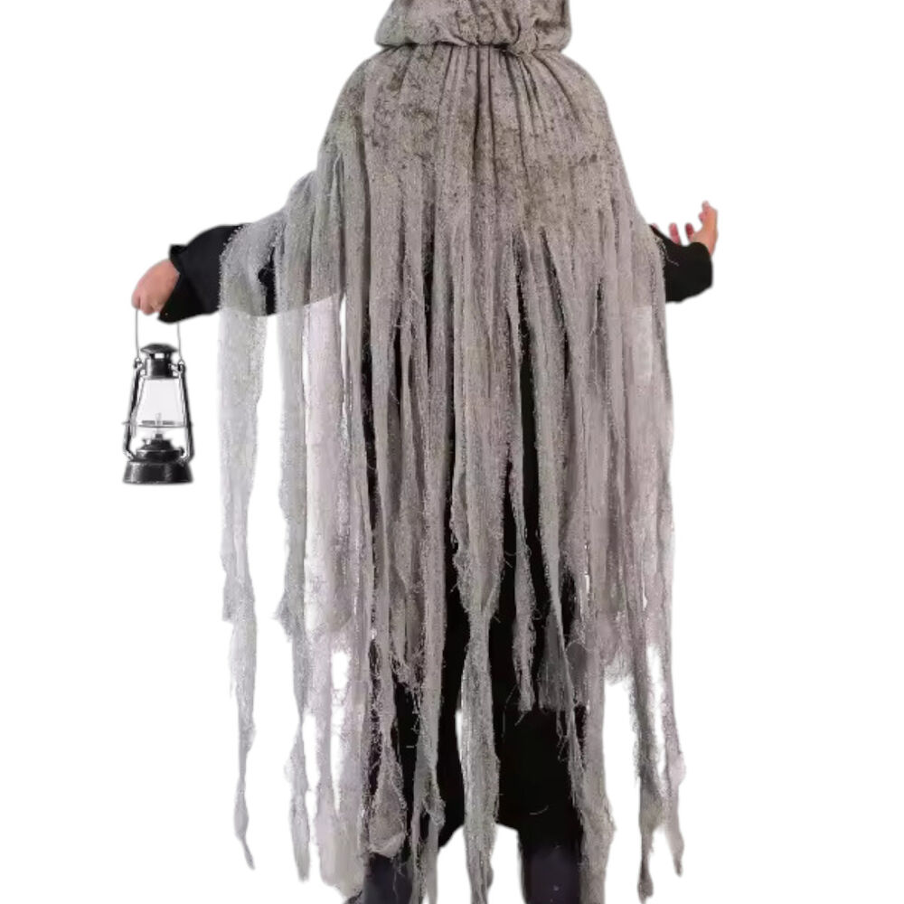 Disfraz Cosplay Capa De Terror Con Capucha Tunica Halloween Hollow Knight Anubis Momia image number 2.0