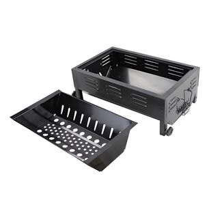 Parrilla Brasero Plegable Port&aacute;til Asado 48x48.5x30 Cm