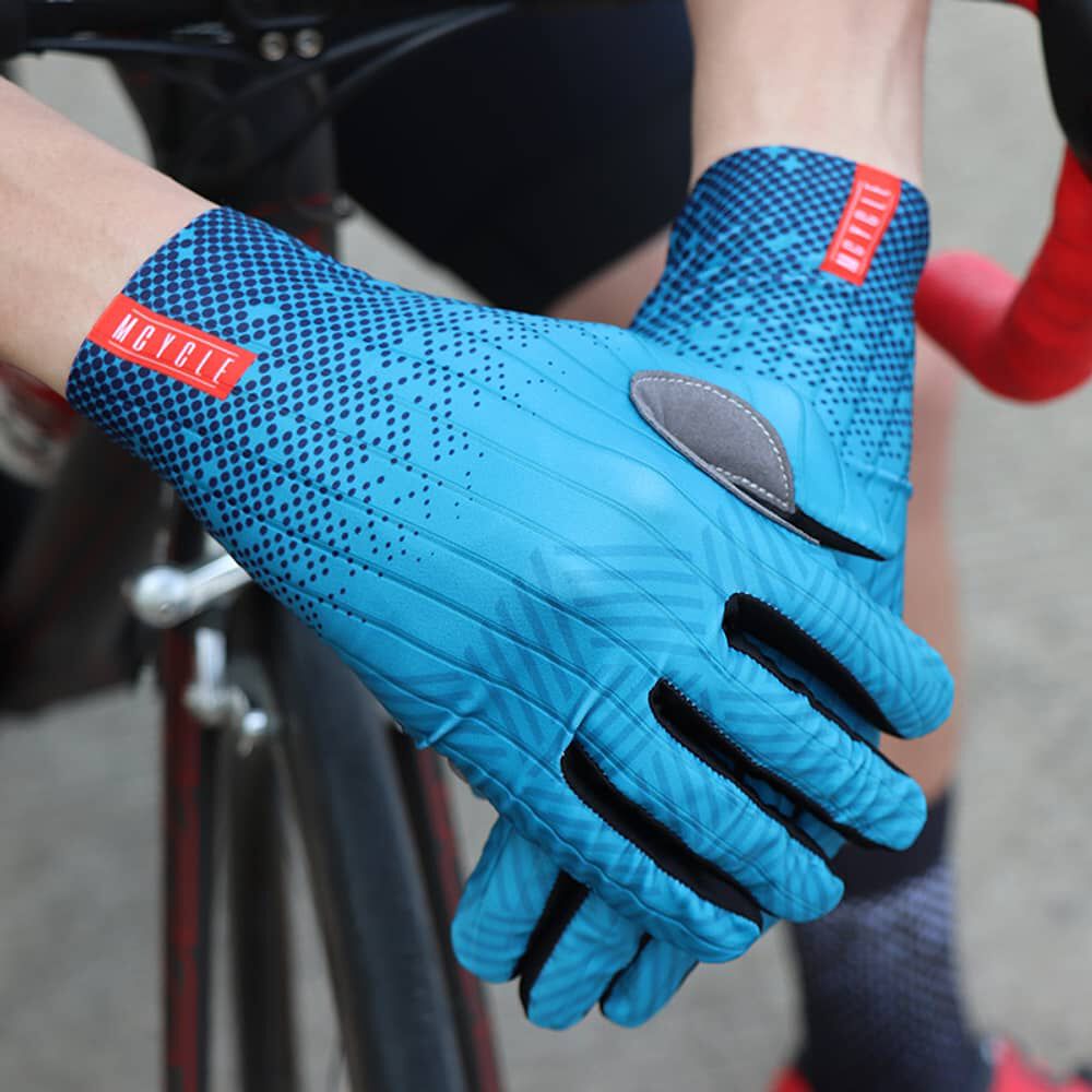 Guante Para Bicicleta Largo Ms003 Azul image number 5.0