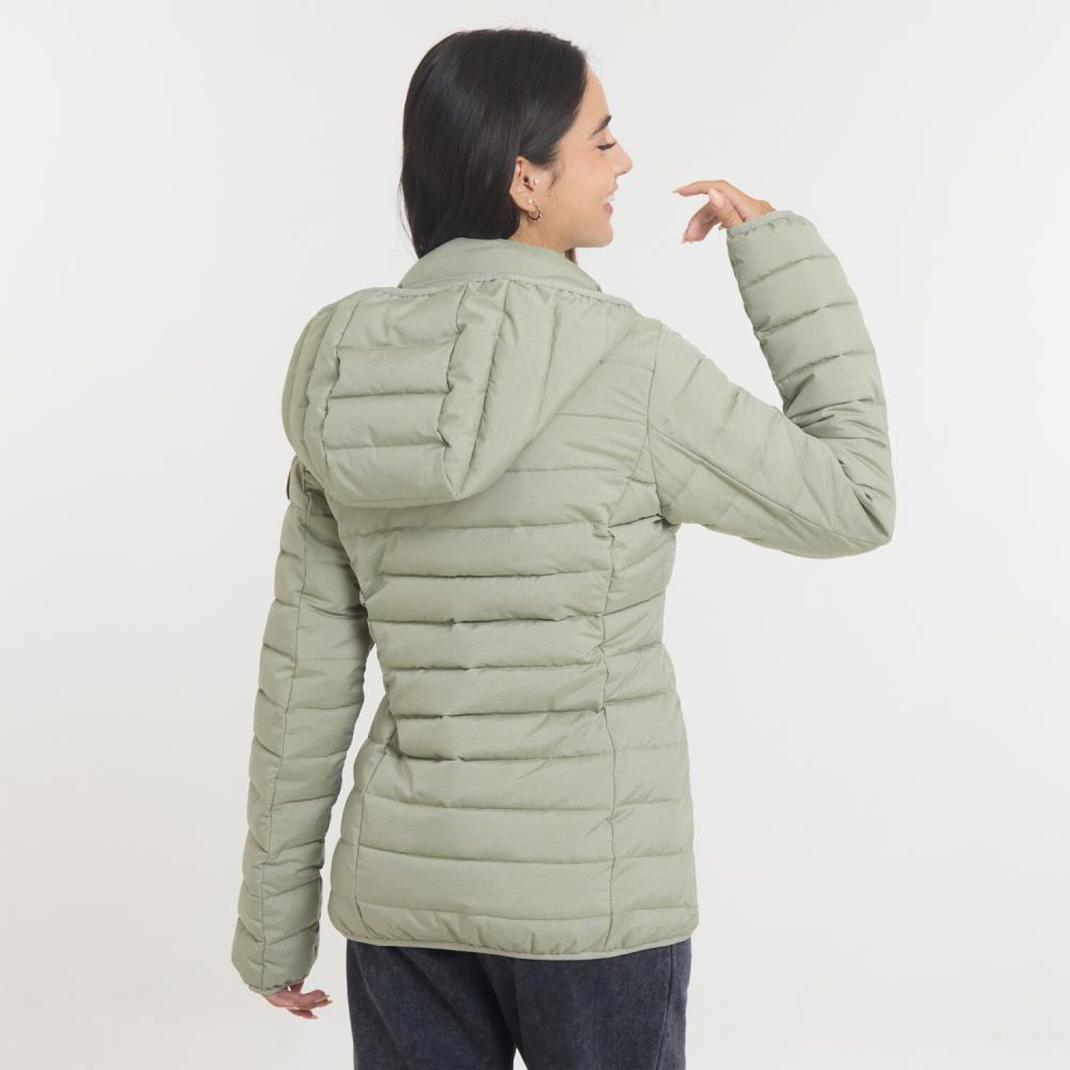 Parka Regular Cuello Alto Con Capucha Mujer Ocean Pacific image number 3.0