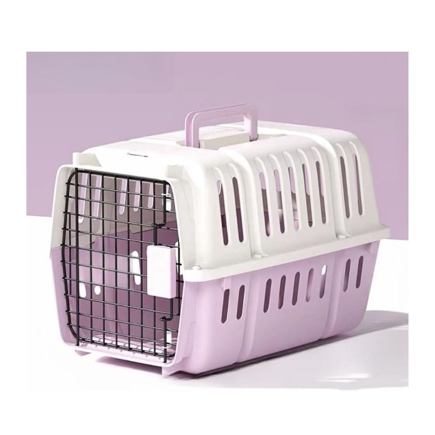 Transportador Canil Para Mascota Pl&aacute;stica Rosa 31x46x31cm image number 2.0