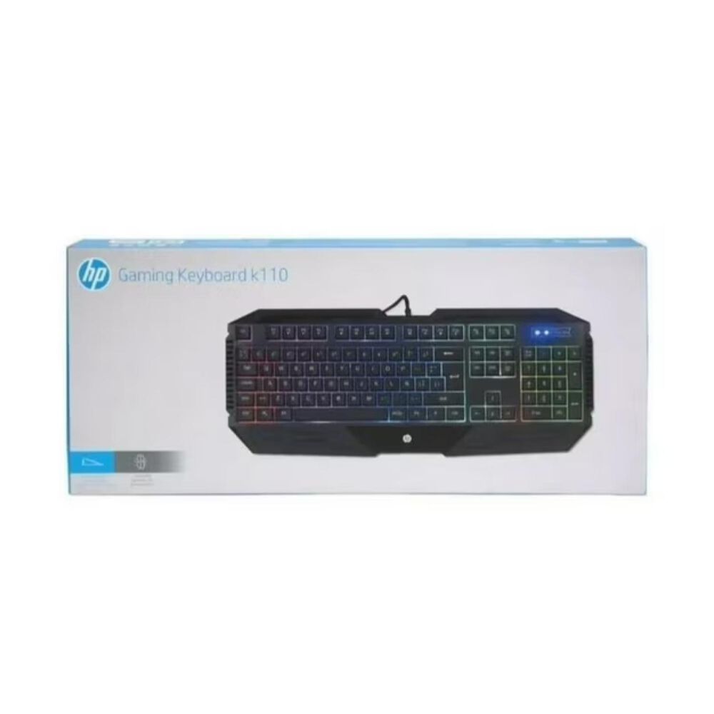 Teclado Gamer Usb Retroiluminado Rgb Negro K110 image number 3.0