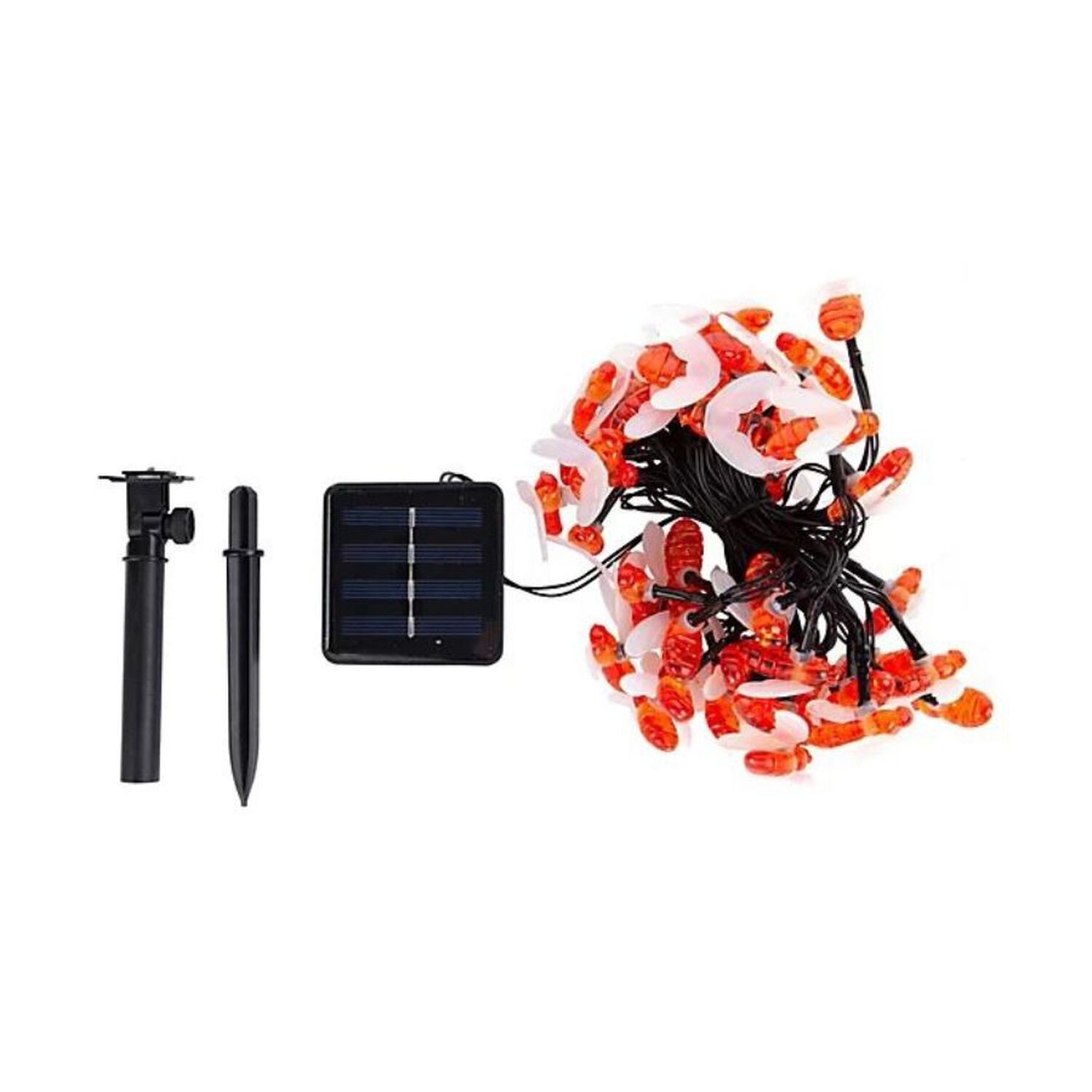 Guirnalda Solar Led Forma De Abeja Impermeable Decoraci&oacute;n Jard&iacute;n image number 0.0