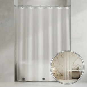 Forro Para Cortina De Ba&ntilde;o Traslucido, 3 Magnetos 180180cm