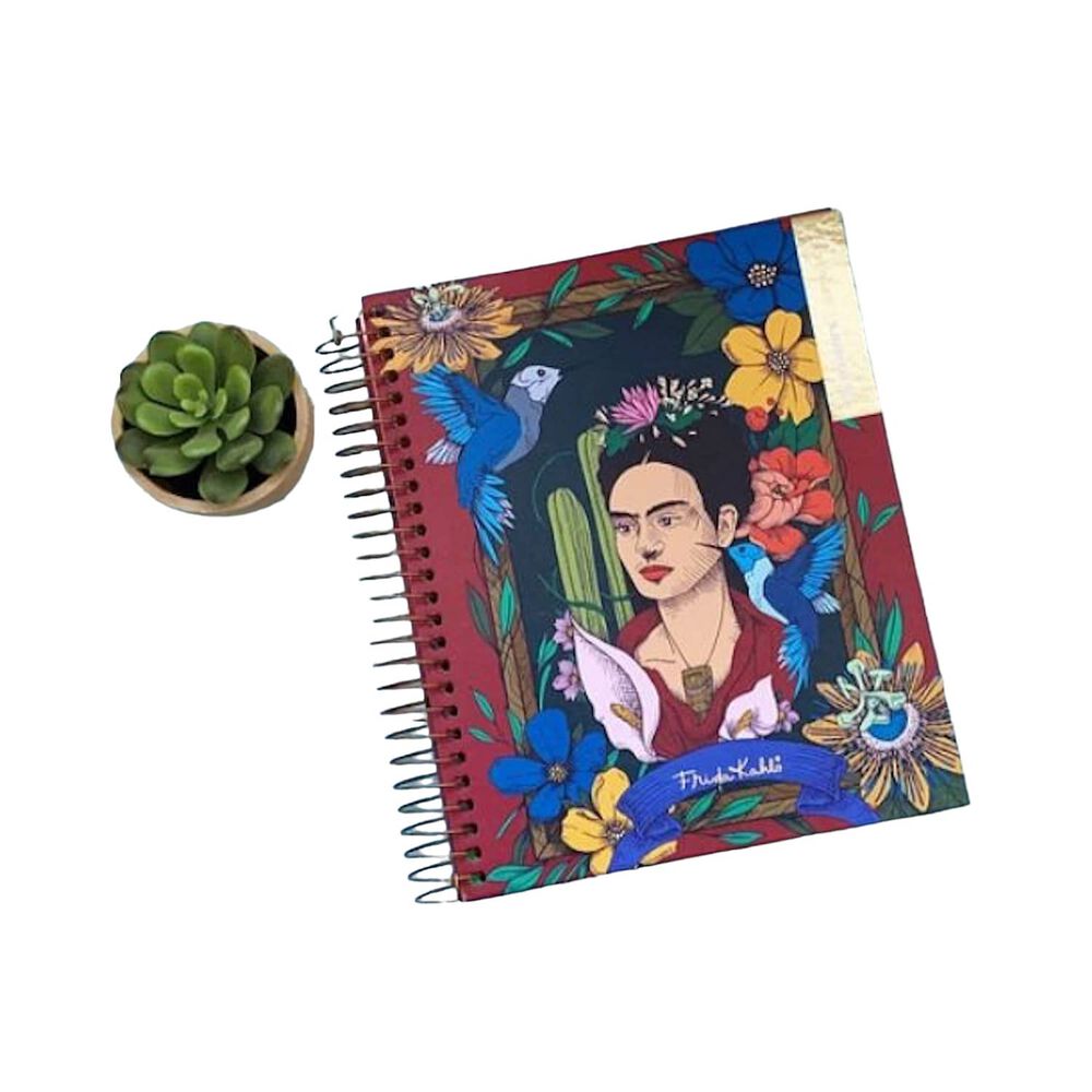 Cuaderno Medio Oficio 5 Mm 150 Hjs Frida Khalo Pajarito image number 0.0
