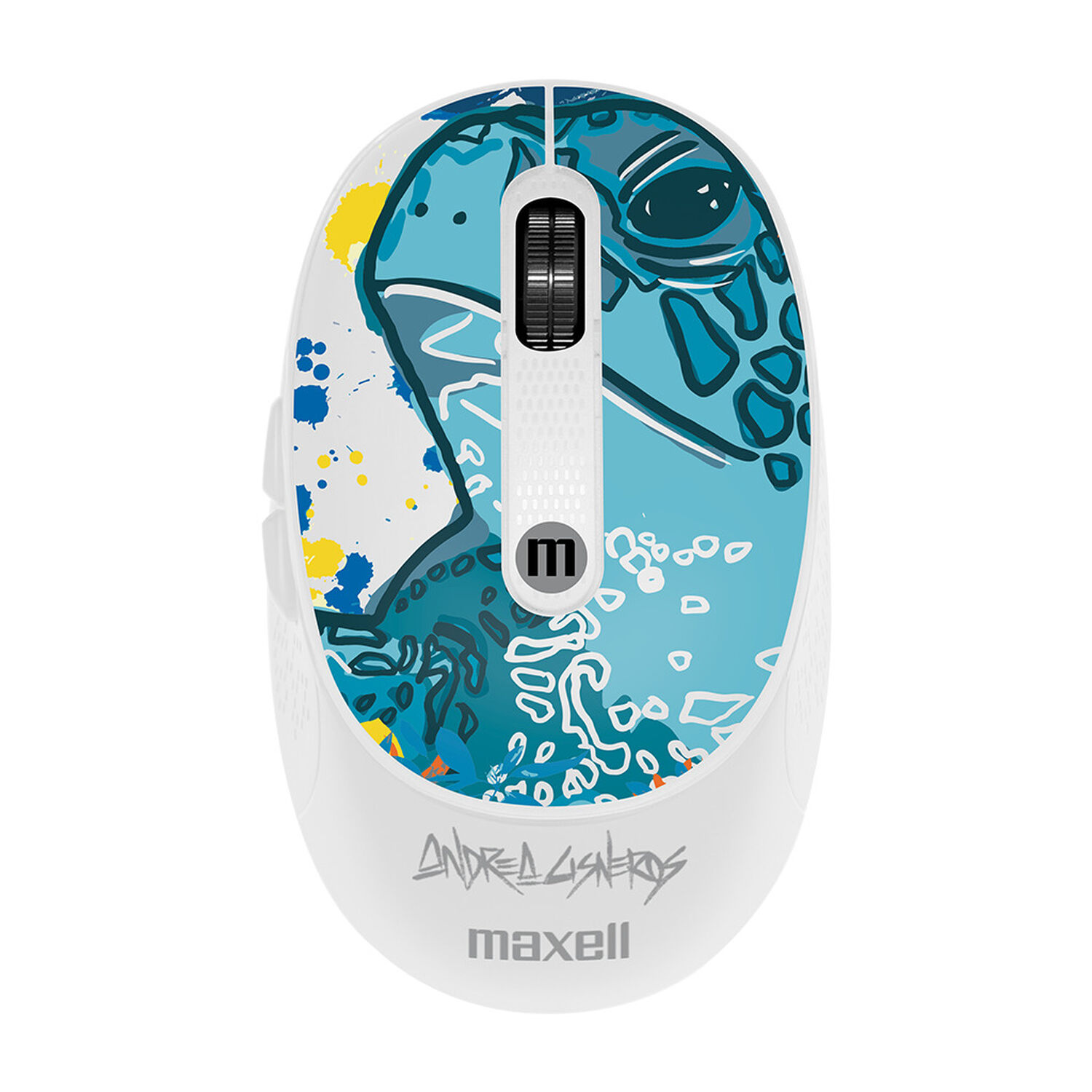Mouse Inal&aacute;mbrico Maxell Dise&ntilde;o Wild 4000dpi Usb/usb-c Tortuga image number 0.0
