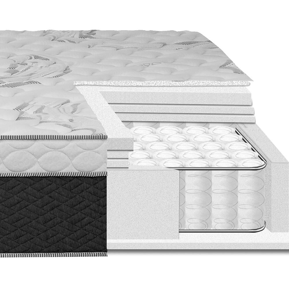 Cama Europea Celta Everest / 2 Plazas / Base Dividida + Set De Maderas image number 2.0