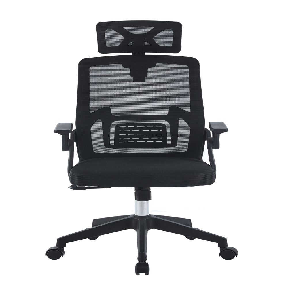Silla De Oficina Ejecutiva Manchester Ergonomica Color Negro Bm-809 Arthome image number 1.0