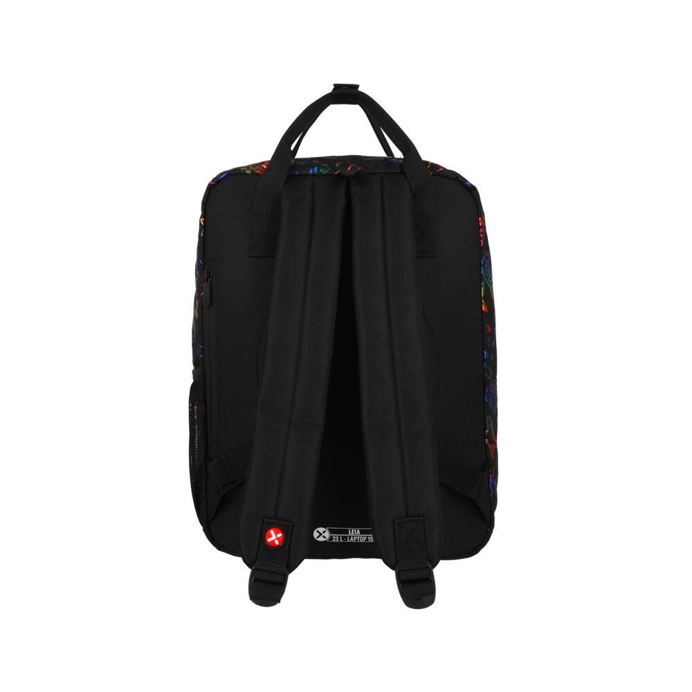 Mochila Notebook Xtrem Leia 6xt Negro/multicolor 15" image number 2.0