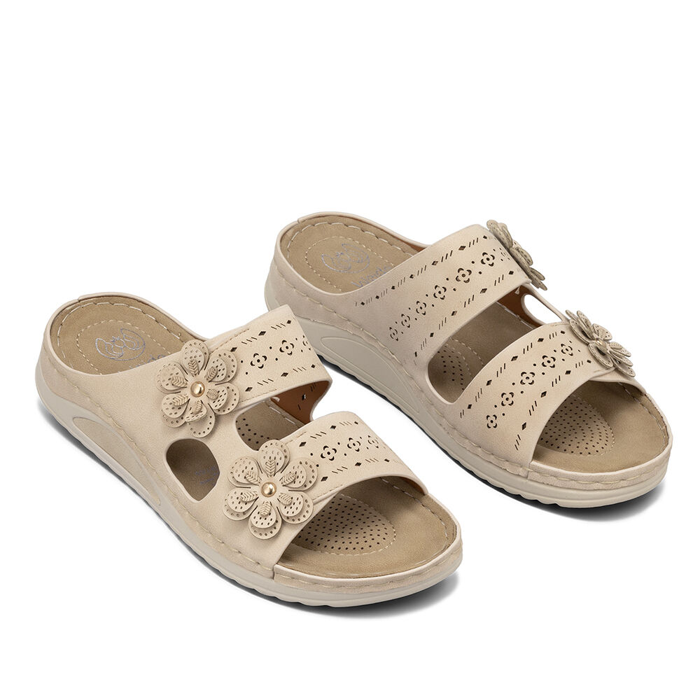 Sandalia Estilo Chala Confort Taco Cu&ntilde;a Mujer Weide Jn723 image number 5.0