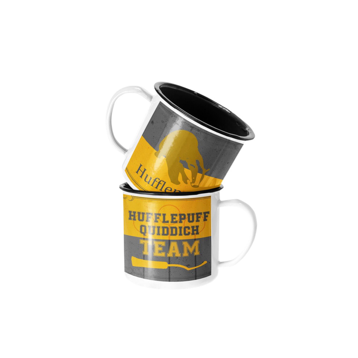 Taza Enlozada Lechera Hufflepuff Harry Potter image number 0.0