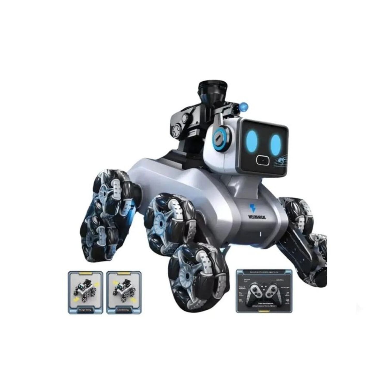 Perro Robot Control Remoto Luces Led C&aacute;mara Juguete Ni&ntilde;os image number 2.0
