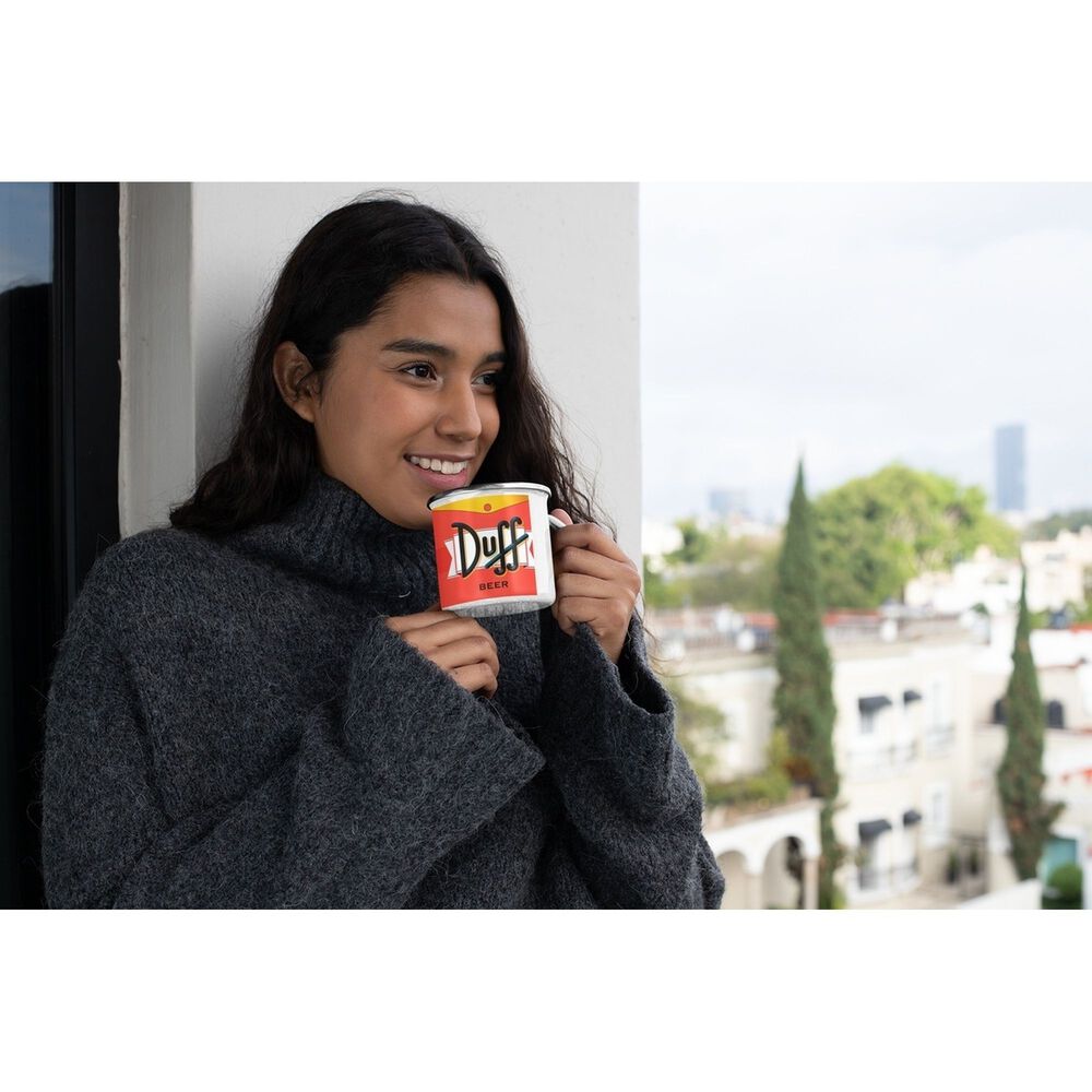 Taza Enlozada Lechera Cerveza Duff Los Simpsons image number 2.0