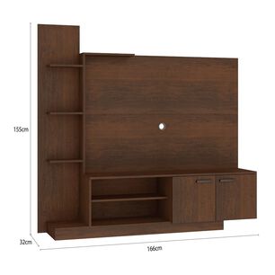 Rack Vekkahome Home Tv Reina Rustic / 2 Puertas