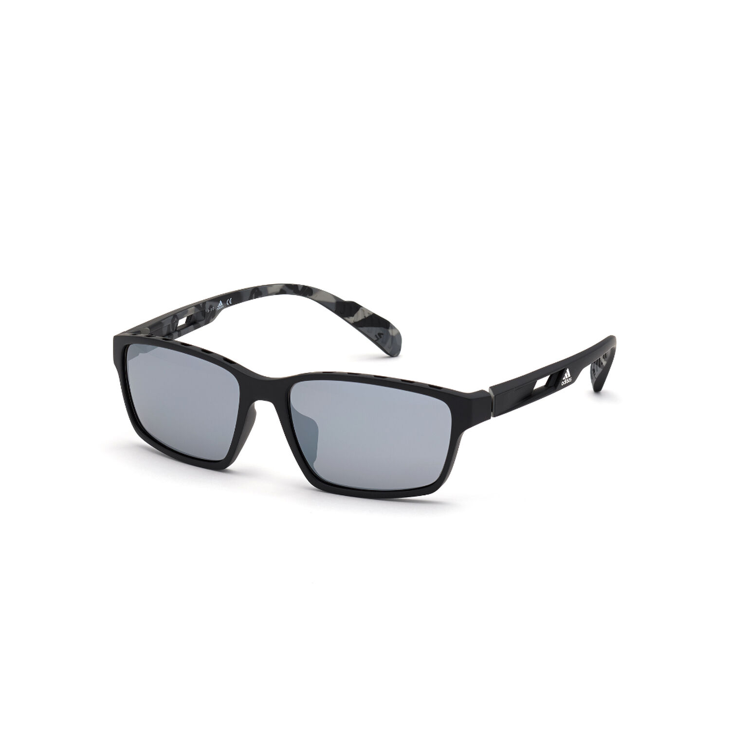 Lentes De Sol Matte Black Espejados Adidas Sport image number 1.0
