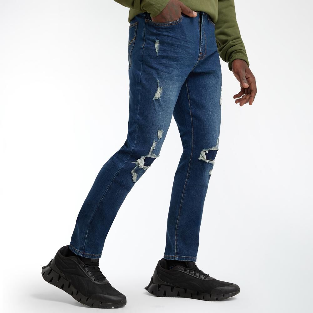 Jeans Tiro Medio Skinny Hombre Rolly Go image number 2.0