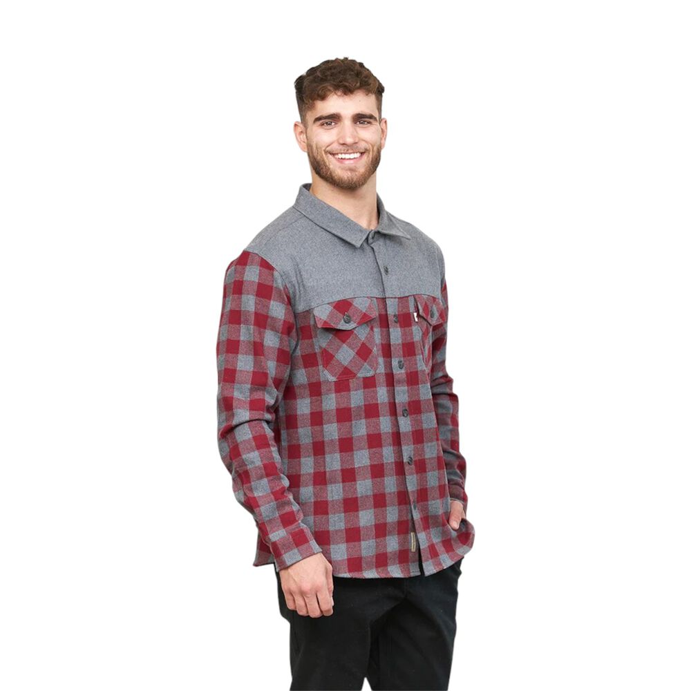 Camisa Longrider Burdeo Hombre Falcone image number 2.0