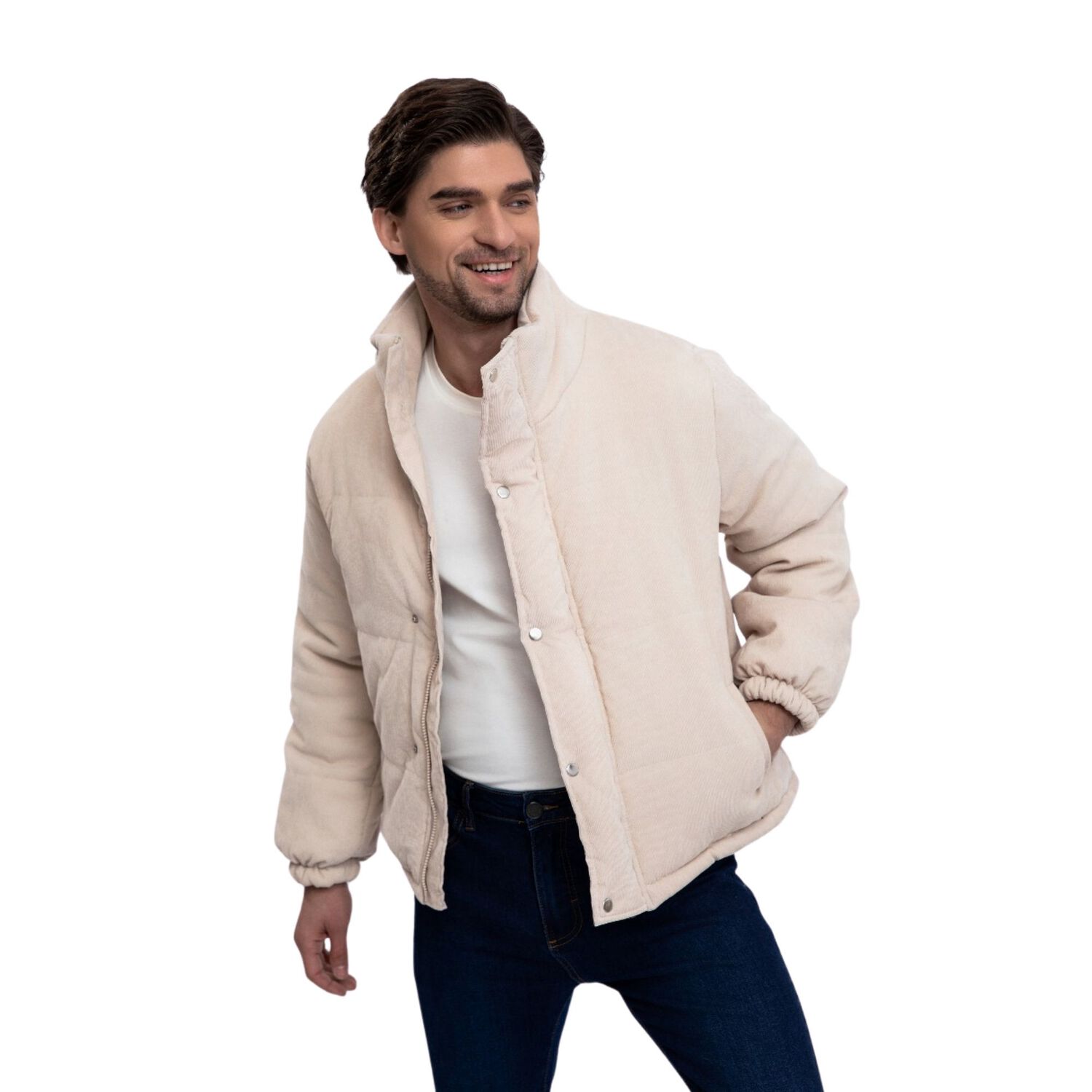Chaqueta Cotele Parka Forrada Infinity Hombre image number 1.0