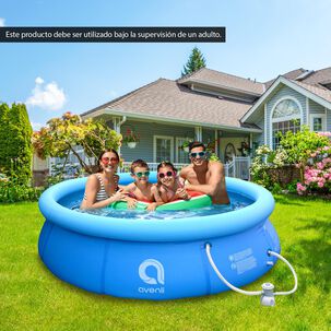 Piscina Inflable Con Filtro 3618l 76x300cm Celeste