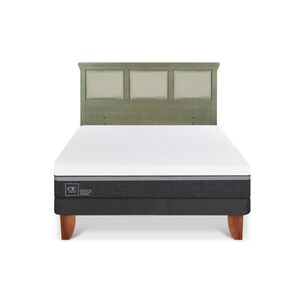 Cama Europea Cic Ortopedic Advance / 2 Plazas / Base Normal + Respaldo