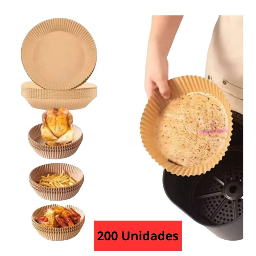 Pack 100 Forros Desechables Antiadherentes Para Freidora De Aire image number 8.0