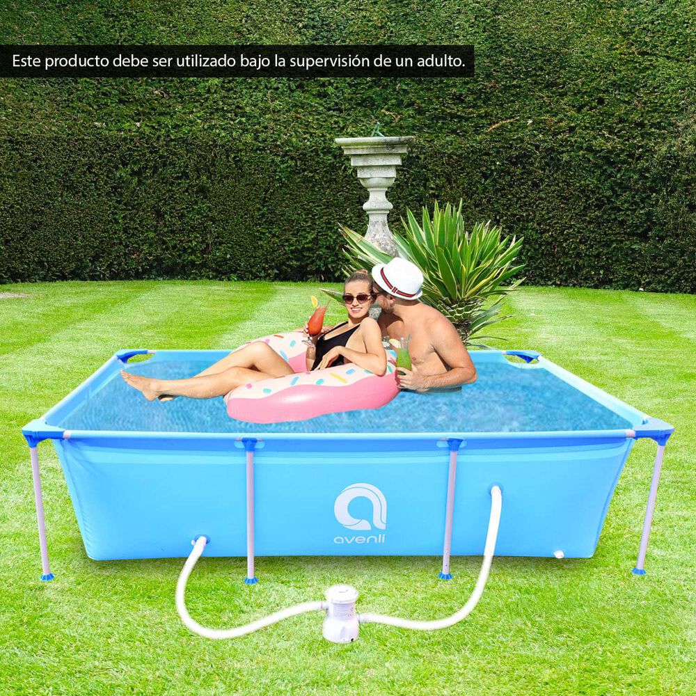 Piscina Con Filtro 2612l 66x179x258 Cm Celeste image number 5.0