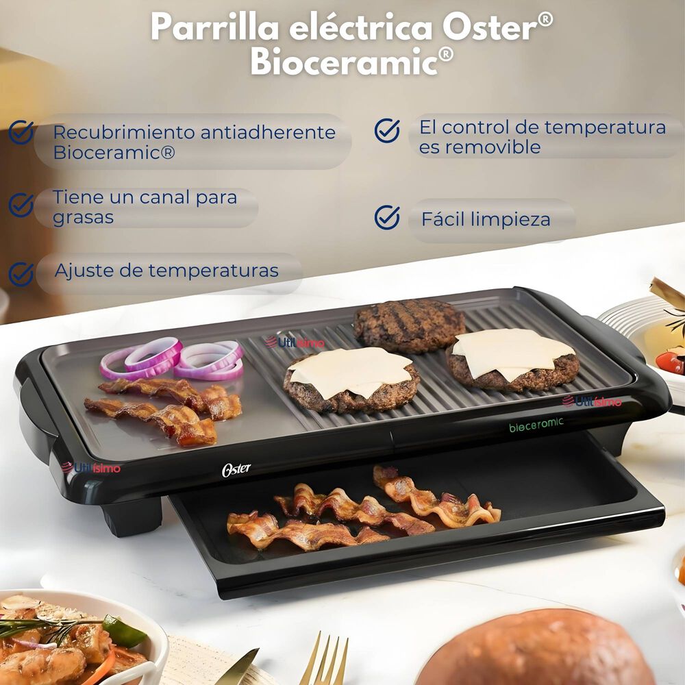 Parrilla Eléctrica Oster Bioceramic Ckstgr5085 image number 1.0