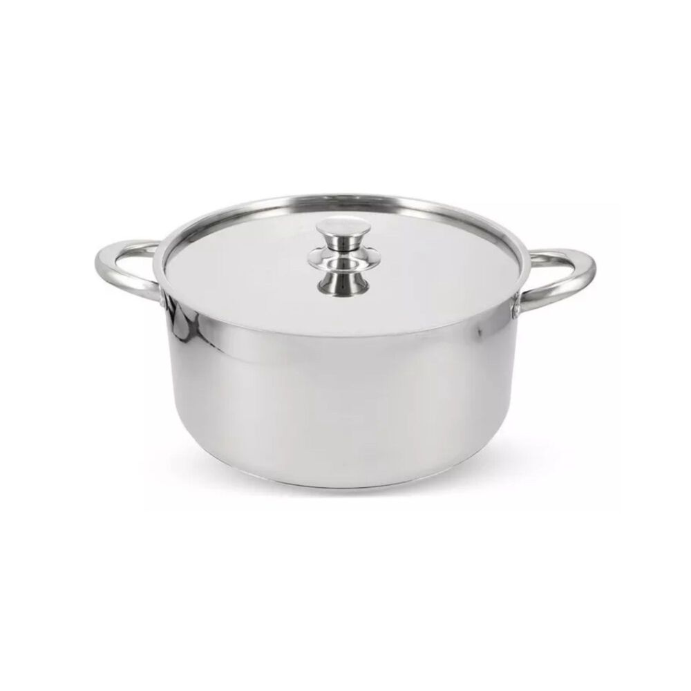 Juego Batería 6 Piezas Olla Cocina Acero Inoxidable Plateado image number 2.0