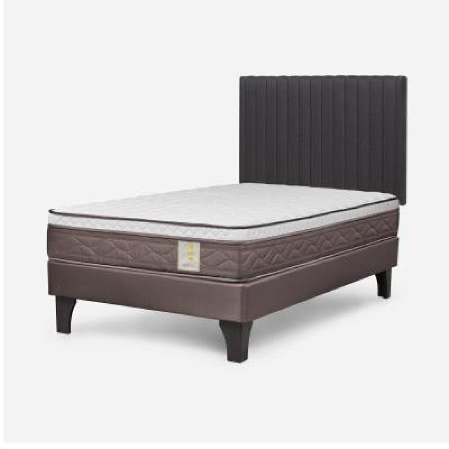 Cama Europea Rosen New Style 4 Plus / 1.5 Plazas / Base Normal + Respaldo Lucio image number 8.0