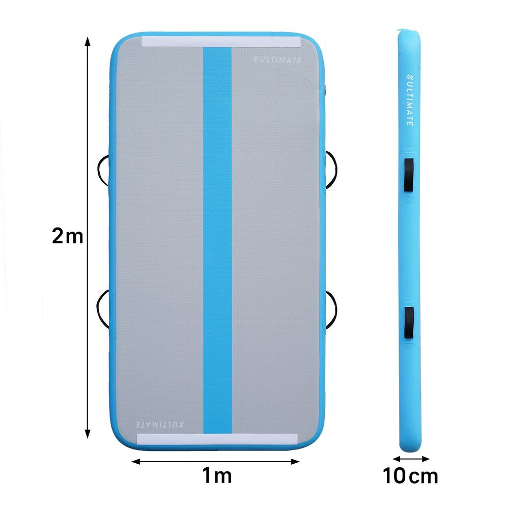 Airtrack 2 Metros - Colchoneta Inflable Gimnasia - Celeste image number 2.0