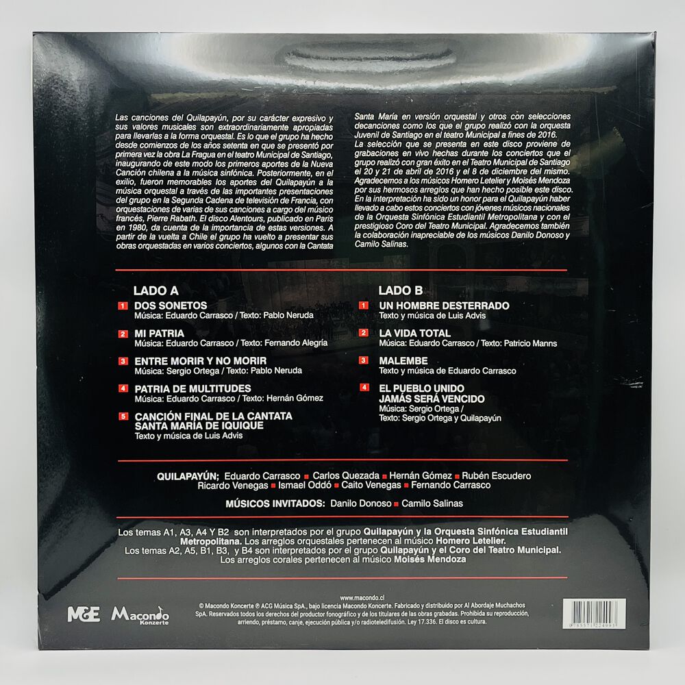 Quilapayun - Sinfonico | Vinilo image number 1.0