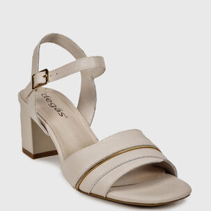 Sandalia Cuero Nevedna Beige