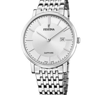 Reloj F20018/1 Festina Swiss Plateado Hombre Swiss Made