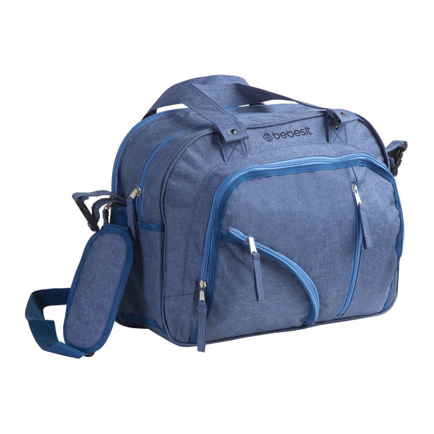 Bolso Maternal Bebesit Azul Melange image number 2.0