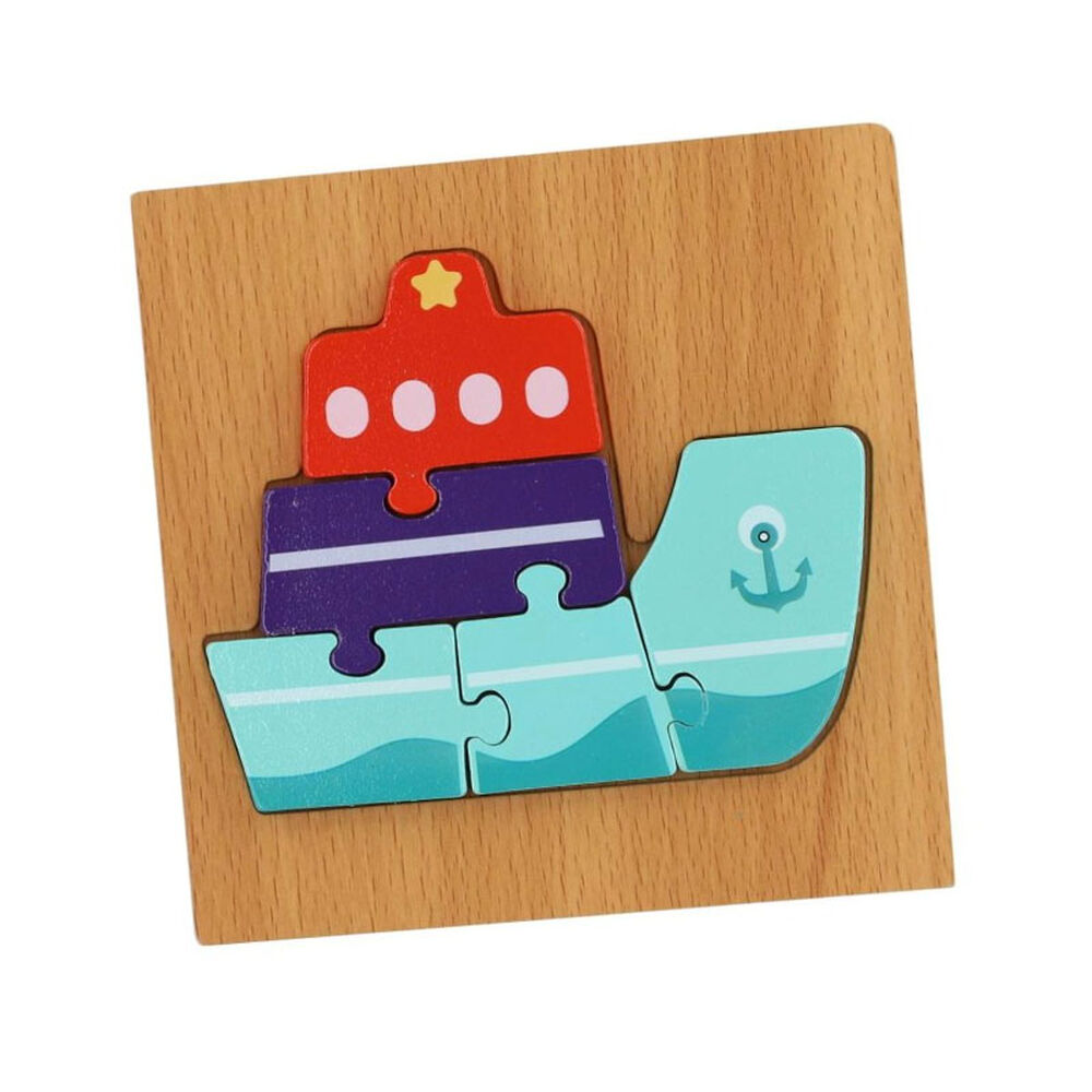 Puzzle Rompecabeza De Madera Encaje Didactico 15x15cm Ni&ntilde;os Tortuga image number 0.0